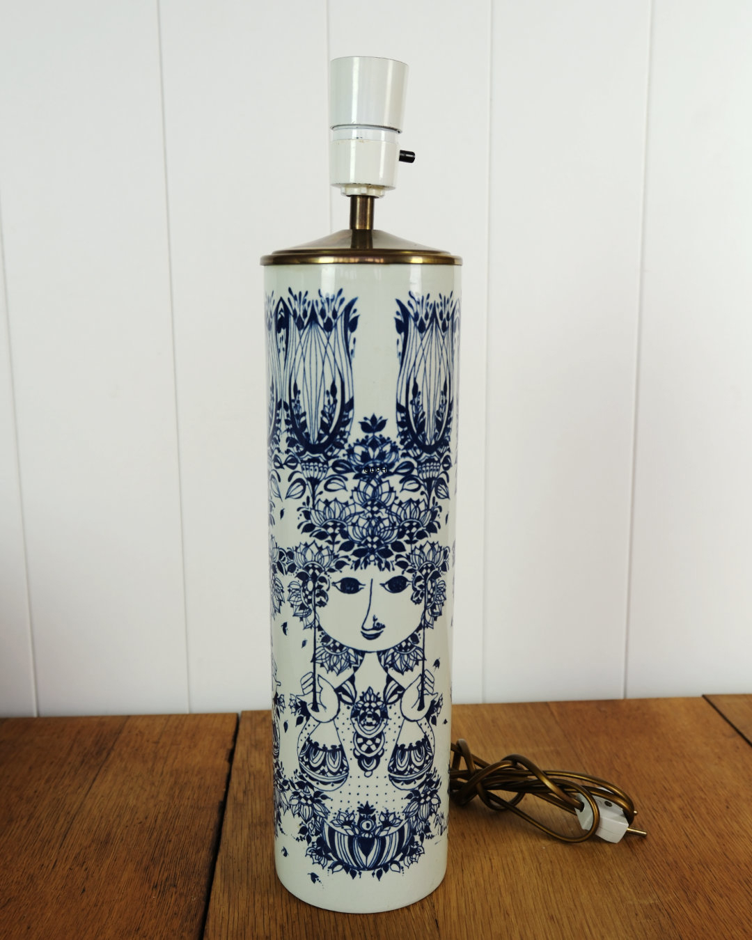 Bjorn Wiinblad lamp, Summer girl, blue