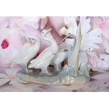 Lladro goose group, geese figurine no. 4549