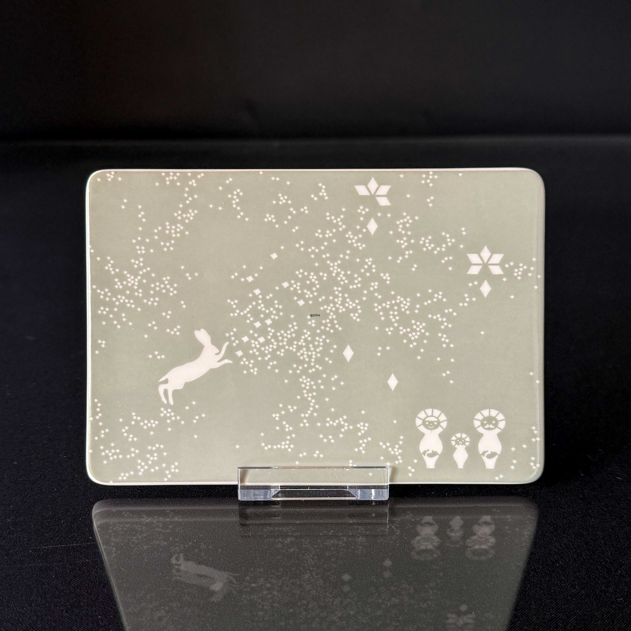 Georg Jensen tile with hare from the December Tales series