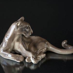 Cougar, Lying, Dahl Jensen figurine No. 1019 | No. DJ1019 | DPH Trading