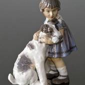 Girl with Dog figurine Dahl Jensen