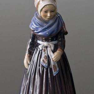 Dahl Jensen figurine Fanoe Girl standing in Regionall Costume, Height 18,5 cm | No. DJ1165 | DPH Trading
