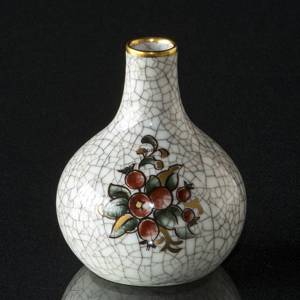 Dahl Jensen Craquele vase with berries No. 64-K | No. DJ64-K | DPH Trading