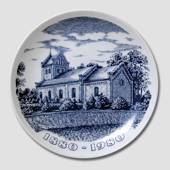 Memorial plate "Langeskov" 1880-1980, Svane Porcelain