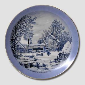 Plate with Home of the Farmer, Currier & Ives | No. DV3022 | DPH Trading