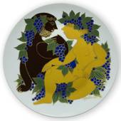 Bjørn Wiinblad dish or plate, with Man and Woman