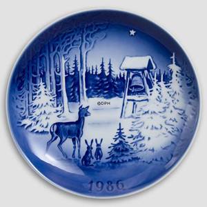 The Bell 1986 Desiree Christmas Hans Christian Andersen plate, cake plate | Year 1986 | No. DX1986 | Alt. D860 | DPH Trading