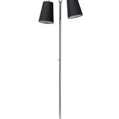 Tango Floor Lamp Chrome with two lamp shades, Nielsen Light