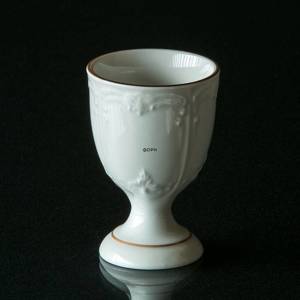 Hackefors white Egg Cup with decoration and golden edge | No. HAG01 | DPH Trading
