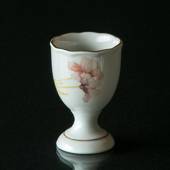 Hackefors Egg Cup, white with pink flower