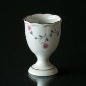Hackefors Egg Cup, white with purple branch and pink flower