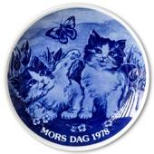 1978 Hansa Mother's Day plate, cat