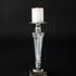 Candleholder in chrome and clear glass | No. K1013 | Alt. 31346 | DPH Trading