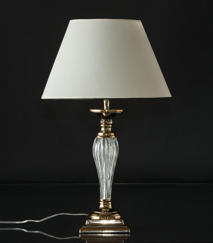 Table lamp "golden" and craquele without lampshade