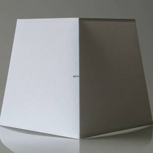 Triangular lampshade 23 cm, white flax fabric | No. K232424R1000R | DPH Trading