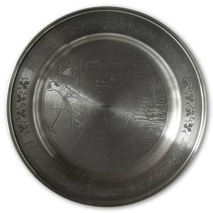 Scandia Tin Pewter March plate | No. KB03 | DPH Trading