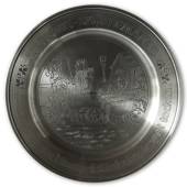 Scandia Tin Pewter August plate