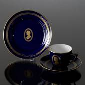 Composer Coffee set, Grieg, Cup, saucer and cake plate no. 6, Bing & Gronda...