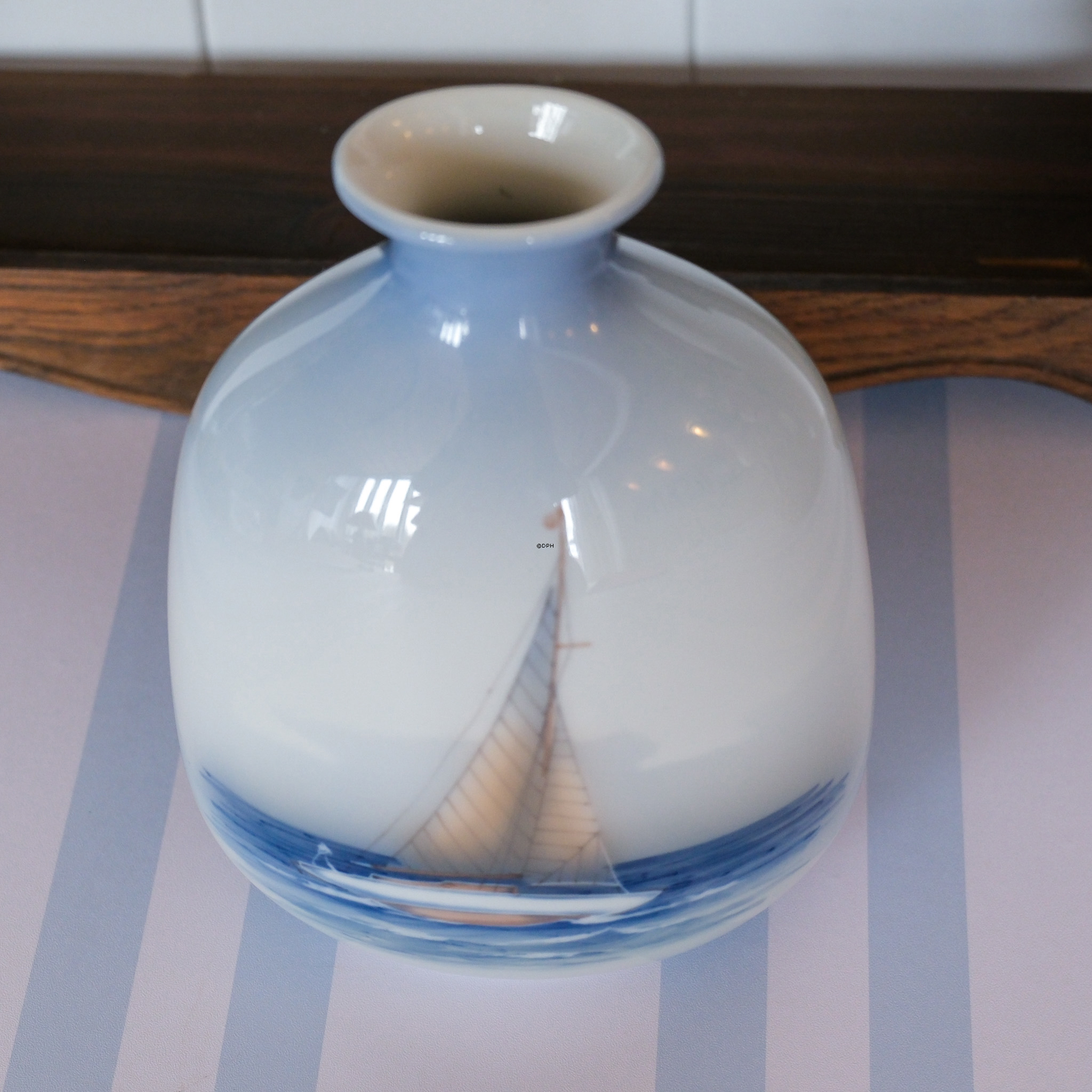 Vase w/Sailing Boat