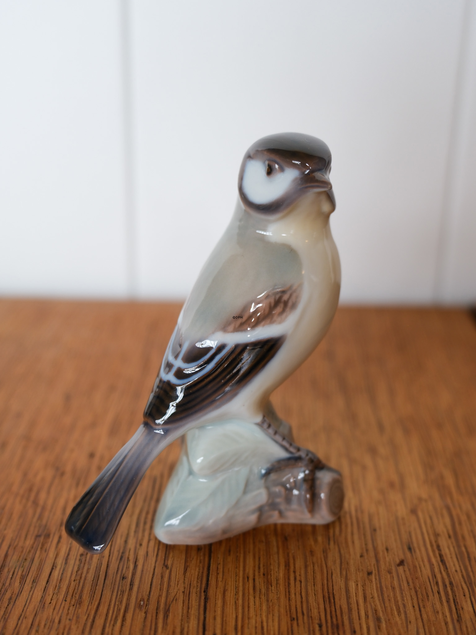 Bird, Blue Tit, Lyngby Porcelain no. 76