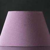 Oval lampshade height 20 cm, purple/dark rose coloured silk fabric