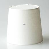 Round cylindrical lampshade height 18 cm, off white flax fabric