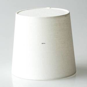 Round cylindrical lampshade height 18 cm, off white flax fabric | No. P181720D1000R | DPH Trading