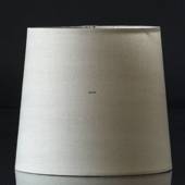 Round cylindrical lampshade height 18 cm, beige chintz fabric