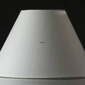 Round lampshade tall model height 23 cm, white chintz fabric