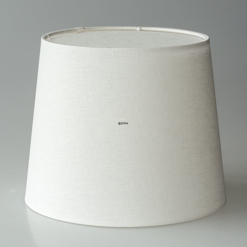 Round cylindrical lampshade height 23 cm, off white linen fabric
