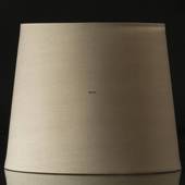 Round cylindrical lampshade height 23 cm, beige chintz fabric