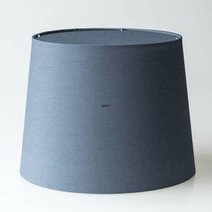 Round cylindrical lampshade height 24 cm, blue chintz fabric | No. P242732A6100R | DPH Trading