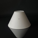 Round lampshade tall model height 25 cm, off white linen fabric