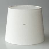 Round cylindrical lampshade height 26 cm, off white flax fabric
