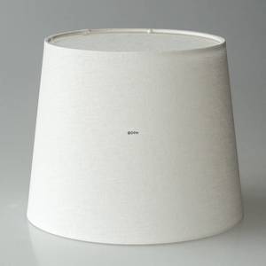 Round cylindrical lampshade height 29 cm, off white flax fabric | No. P293338A1000R | DPH Trading