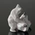 Polar Bears playing, Royal Copenhagen figurine no. 1020085 | No. R1107 | Alt. 1020085 | DPH Trading