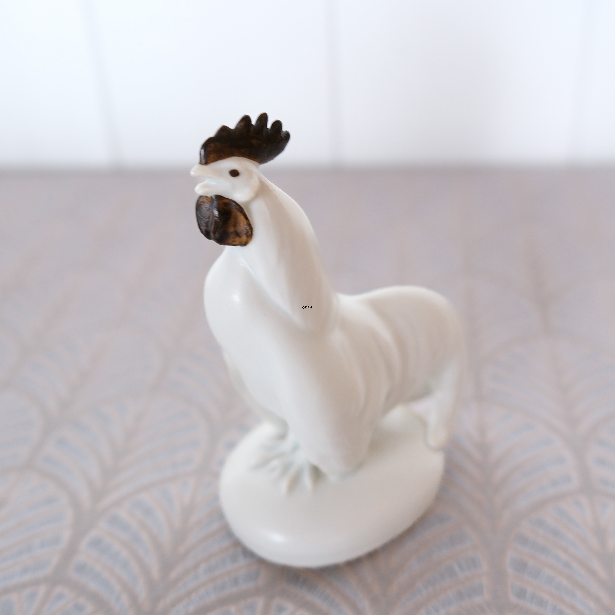 Rooster, Royal Copenhagen figurine no. 1126, stoneware, matte glaze