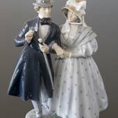 An evening in Tivoli with a young couple, Royal Copenhagen figurine No. 159...