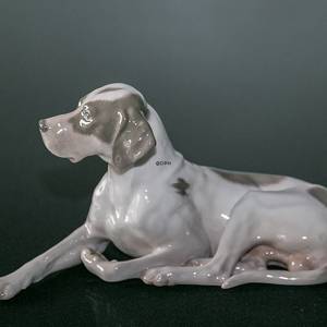 Royal Copenhagen Pointer with head up 13X24CM | No. R1635 | DPH Trading