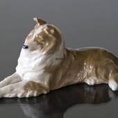 Collie lying comfortably, Royal Copenhagen dog figurine