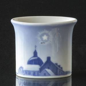 Cup / vase with Christmas star and church, Royal Copenhagen | No. R194 | DPH Trading