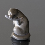 Otter with fish, Royal Copenhagen figurine no. 2333