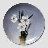 Plate with Flower, White Narcissus, Royal Copenhagen