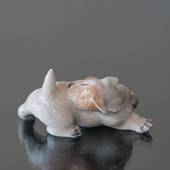 Sealyham terrier bitting for the fleas, Royal Copenhagen dog figurine Nr. 3...