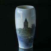 Vase with the Goose tower in Vordingborg, Royal Copenhagen No. 3367