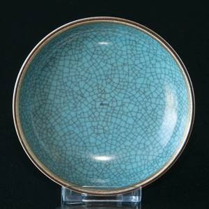 Blue craquele bowl, 9.5 cm, Royal Copnehagen No. 460-2653 | No. R460-2653-C | DPH Trading