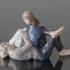 Teenagers reading closely together, Royal Copenhagen figurine No. 4649 | No. R4649 | DPH Trading