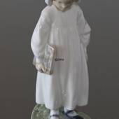 Girl with book, nighttime reading, Royal Copenhagen figurine No. 922