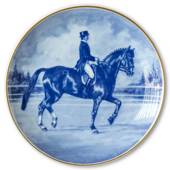 Ravn horse sports plate no. 1, Dressage - Ulla Haakansson riding Elymus