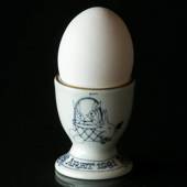 1981 Ravn Easter Egg cup blue/white, small hares in basket